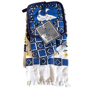 Vintage Goose Kitchen Set Towel Oven Mitt Pot Holder 3 Pc NWT